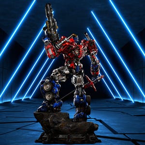 Estatua STL de Cyber Commander Fanart / Robot de batalla a escala 1/6 (Descarga de archivo para imprimir)