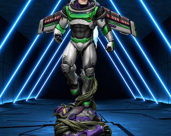 Buzz Lightyear Fanart Statue STL | 1/6 Scale Space Ranger (3D Print File)
