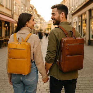 Mochila Premium em Couro de Flor Integral – Bolsa Feminina de Negócios, Estilo Minimalista para Profissionais