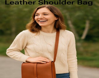 Full-Grain Leather Messenger Bag: Minimalist Work Bag