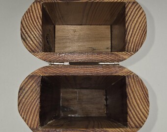Tall Pine Box with Flip Lid | Knife and Pen Case | Handmade