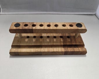 Hardwood Pen Rack with Phone Slot | Two Tier | Handmade