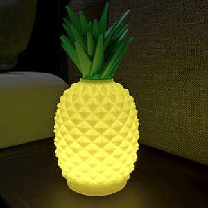 Lamp STL 3D Print File v.18, Digital Download for 3D Printing | Pineapple Home Decor for Desk and Table