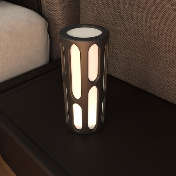 Modern 3D Printed Lamp STL File: Unique Home Decor (Digital Download)