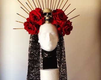 diy day of the dead headpiece