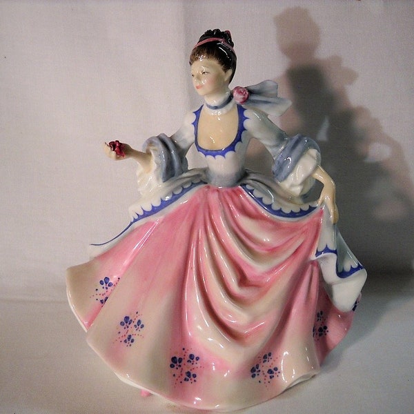 Pink Lady Figurine Etsy