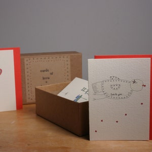 box of 12 tiny cards of love and friendship image 2