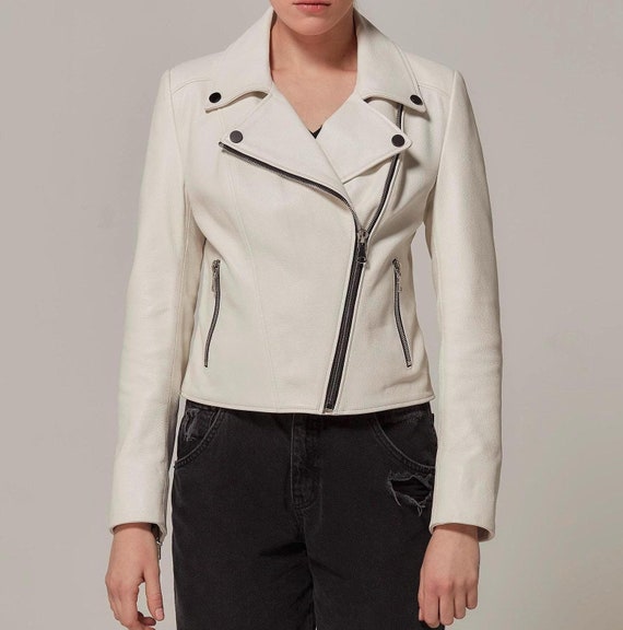 Motorrad Lederjacke WeiÃƒÂŸe Lederjacke Kaufen Weiße Lederjacke