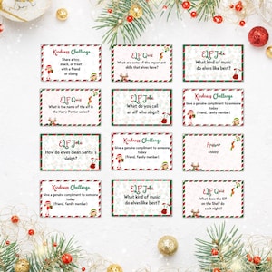 25 jogos de elfos para imprimir, perfeitos para as festas de fim de ano, piadas de elfos, kit de atividades de elfos, mini cartões de elfos, ideias de jogos de elfos de Natal.