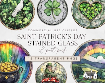 St. Patricks Day Aquarell Clipart, png mit vierblättriger Kleeblatt, Kleeblatt, Goldmünze, Kobold, Goldmünze, Goldmünze