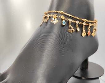Earring necklace cavigliere