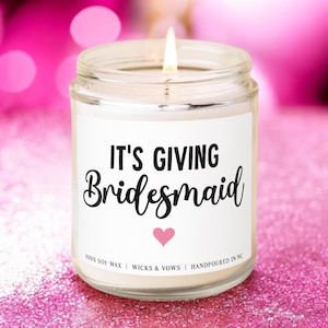 Wedding Bridesmaids Gifts, Bridesmaid Gifts, Bridesmaid Proposal Will You Be My Bridesmaid Funny Smells Like A Bridesmaid Candles Gift