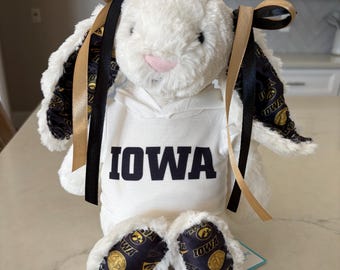 Custom college jellycat bunny! (can do ANY SCHOOL even small ones!)