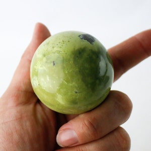 Serpentine and Pyrite Stone Sphere