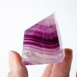 Purple Magenta Fluorite Polished Freeform