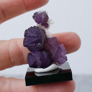 Yaogungxian Purple Fluorite Cube - Chinese Fluorite Mineral Specimen
