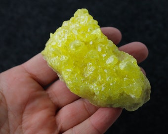 Skeletal Sulfur Crystal Cluster