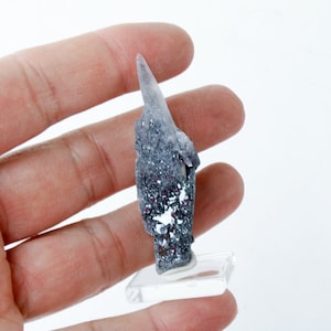 Hematite Laser Quartz Crystal Points