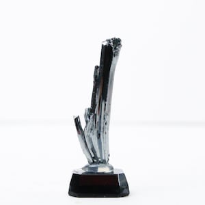Stibnite Specimen - Mounted on Stand