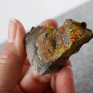 Rainbow Pyrite Septaria Concretion Piece from Russia