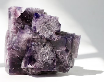 美品✨パープルレイン ポケット フローライト クラスター Purple Rain Pocket産 フローライト | 鉱物標本,ハ行,フロー