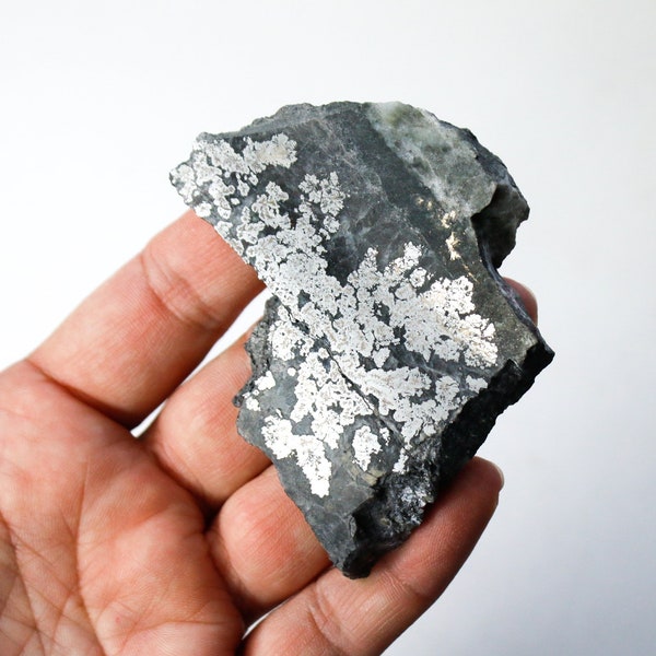 Silver and Cobalt Polished Ore Slice - Canada