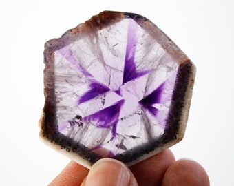 Atomic Amethyst Polished Slice - Trapiche