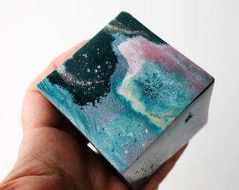 Ocean Jasper Polished Cube