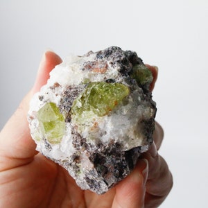 Yellow Apatite Specimen - Natural Apatite on Matrix