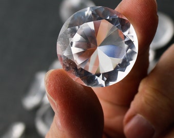 Quartz Diamond Shape - Polished Faceted Quartz