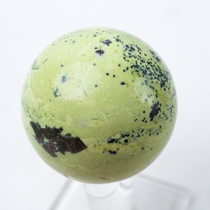 Serpentine and Pyrite Stone Sphere