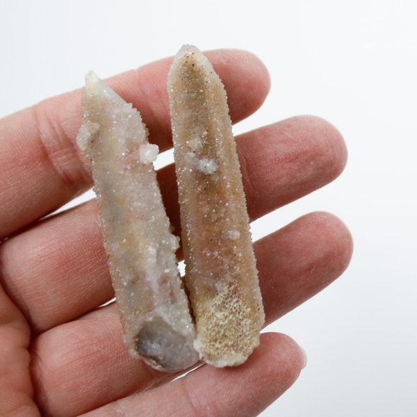 Pair of Fairy Quartz Crystals - Witches Fingers