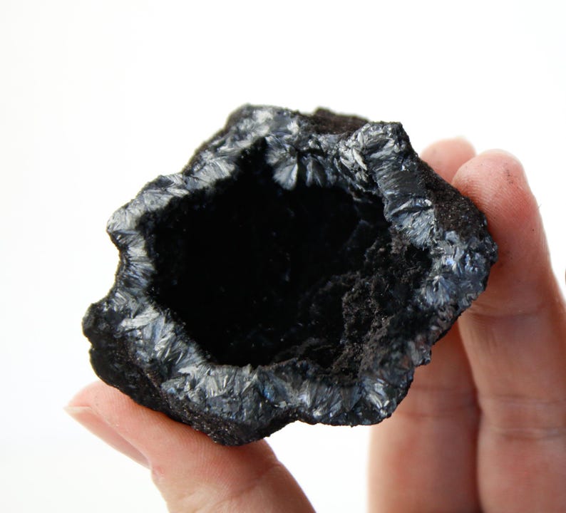 Pyrolusite Geode Specimen From Morocco - Etsy
