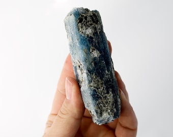 Blue Kyanite and Black Mica Specimen