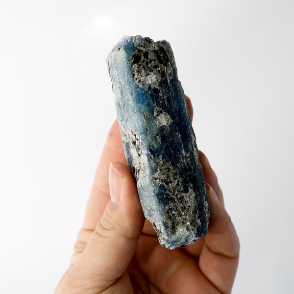 Blue Kyanite and Black Mica Specimen