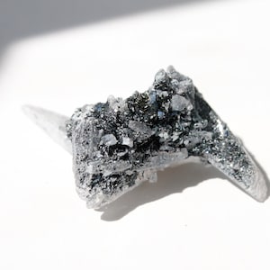 Hematite Laser Quartz Crystal Points