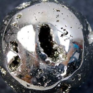 Pyrite Sphere with Crystal Sparkle