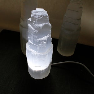 Mini Selenite Lamp - One Lamp with cord