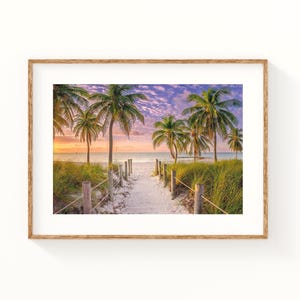 Key West Beach Print: Smathers Beach Sunrise, Coastal Wall Art