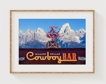 Million Dollar Cowboy Bar Print: Vintage Western Photo Art
