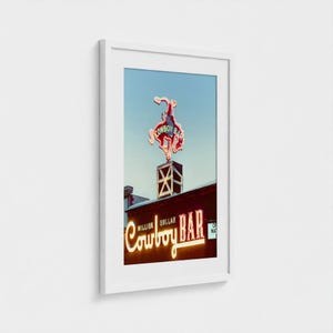 Vintage Million Dollar Cowboy Bar Print: Jackson Hole Wyoming Västra väggkonst, present till honom bild 15