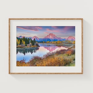 Grand Teton Nationalpark, Oxbow Bend Wyoming Foto, Fine Art Fotografie, Wyoming Naturlandschaft, Natur Wanddekor