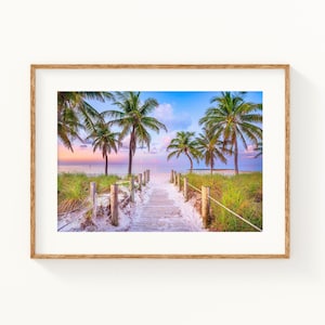 Key West Sunrise Print: Calming Beach Coastal Photography, Florida Keys