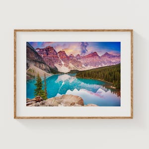 Moraine Lake Canvas Print: Banff National Park, Canadian Rockies
