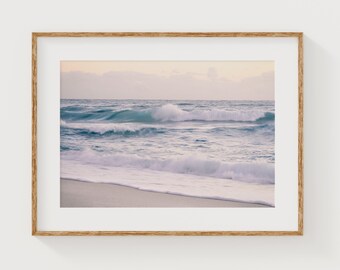 YELLOWKORNER 写真アート作品 マイアミビーチ ビーチの写真、ビーチの日の出の写真、海の波、マイアミビーチの写真