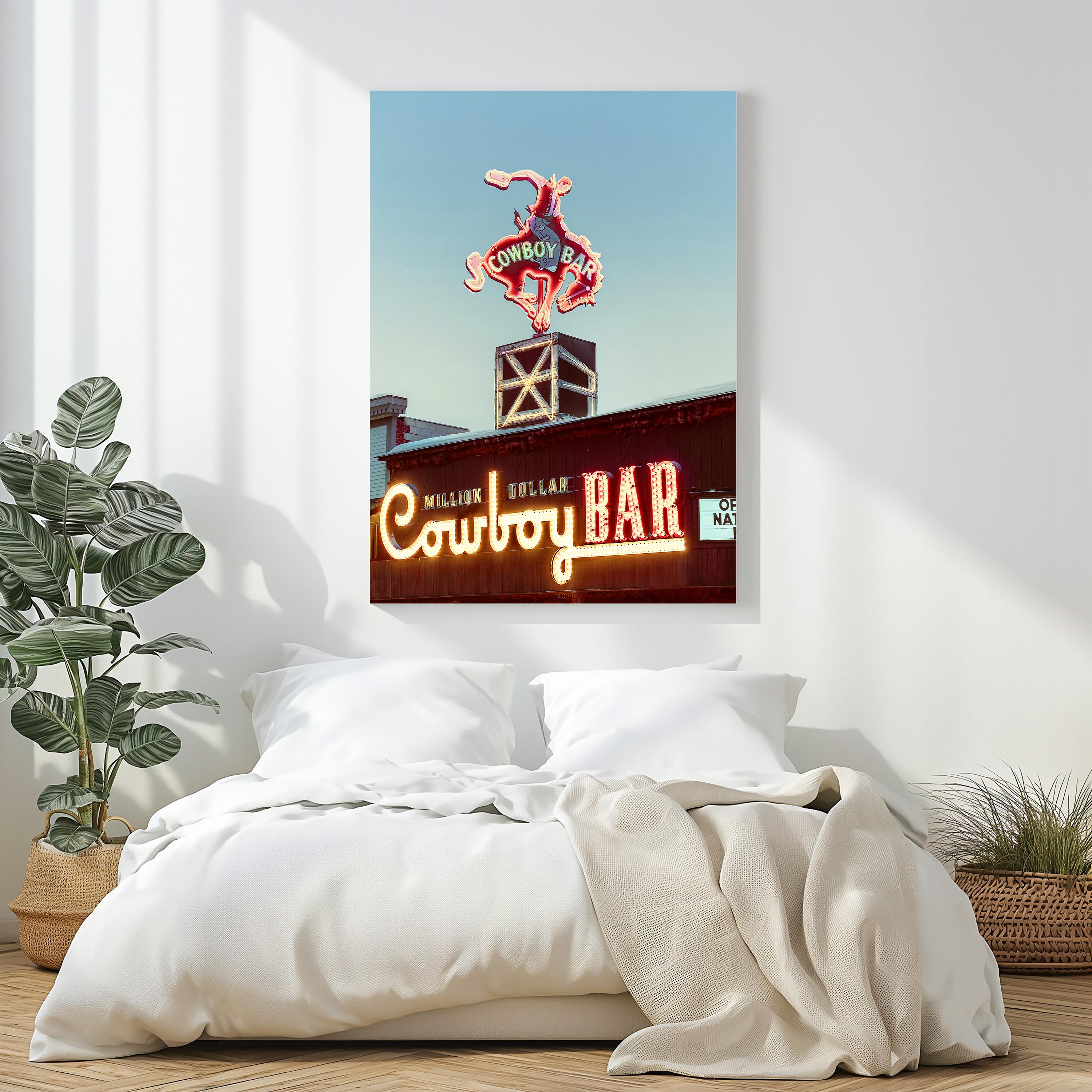 ヴィンテージのミリオンダラーカウボーイバープリント：ワイオミング州ジャクソンホールのウェスタンウォールアート、男性へのギフト - Etsy 日本, image size:3000x3000