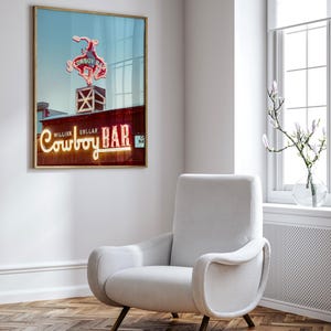 Vintage Cowboy Bar Print,Million Dollar Cowboy Bar,Vintage Art, Cowboy Print, Wyoming,Jackson Hole, Wall Art, Western, Authentic Photo,color