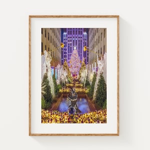 Rockefeller Center Christmas Tree Print: NYC Holiday Fine Art