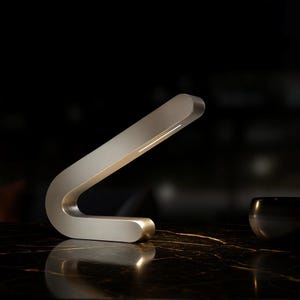 Silver Finish Handcrafted Oak Angled Wooden Lamp