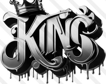 King Crown Drip PNG JPG T-shirt Rap Hip Hop Poster They Not Like Us Gold Dripping Urban Sublimation Crown Royalty Juneteenth King Queen